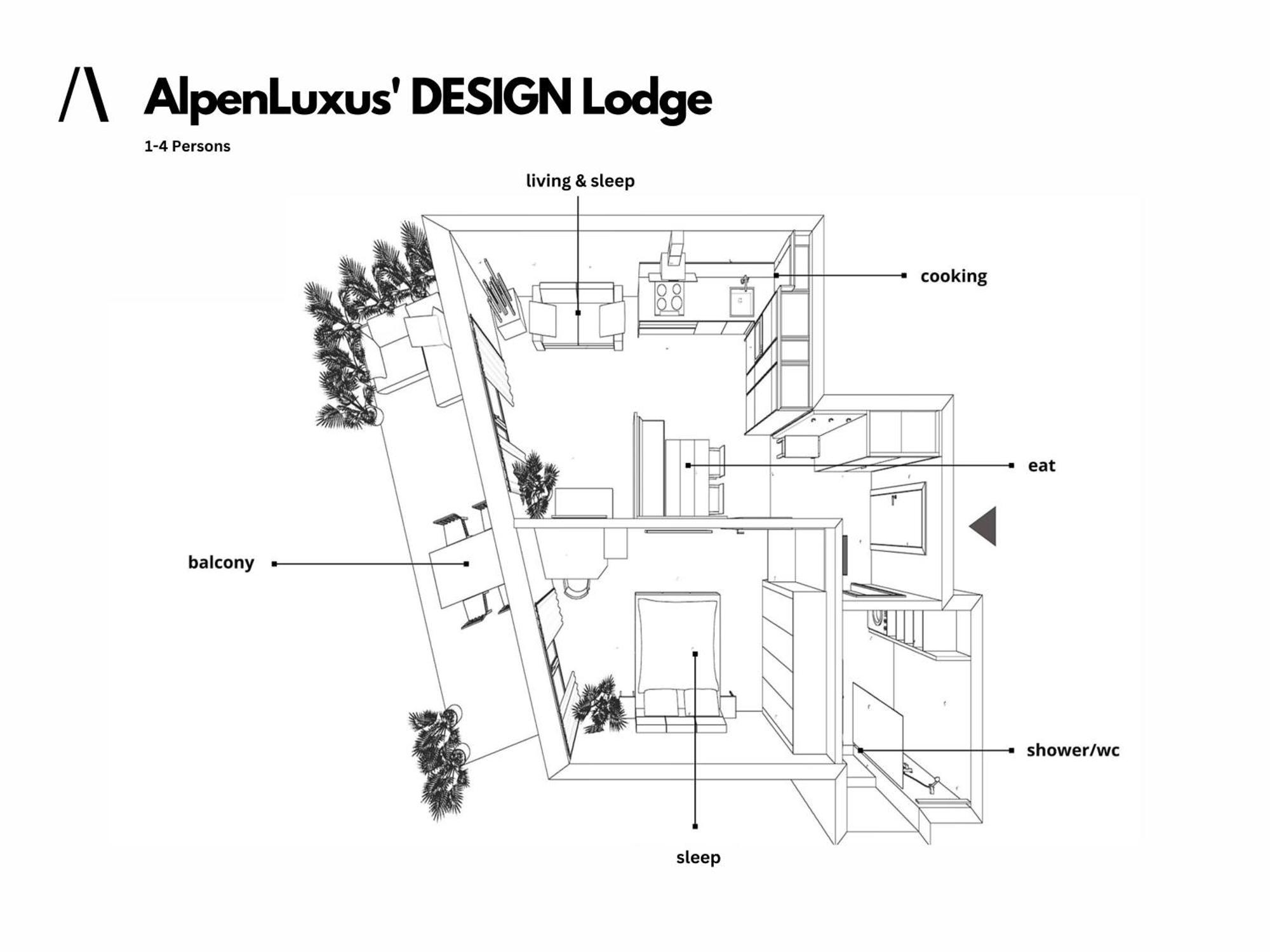 קראמסאך Alpenluxus Presents Design Lodge - Terrace & Car Park מראה חיצוני תמונה